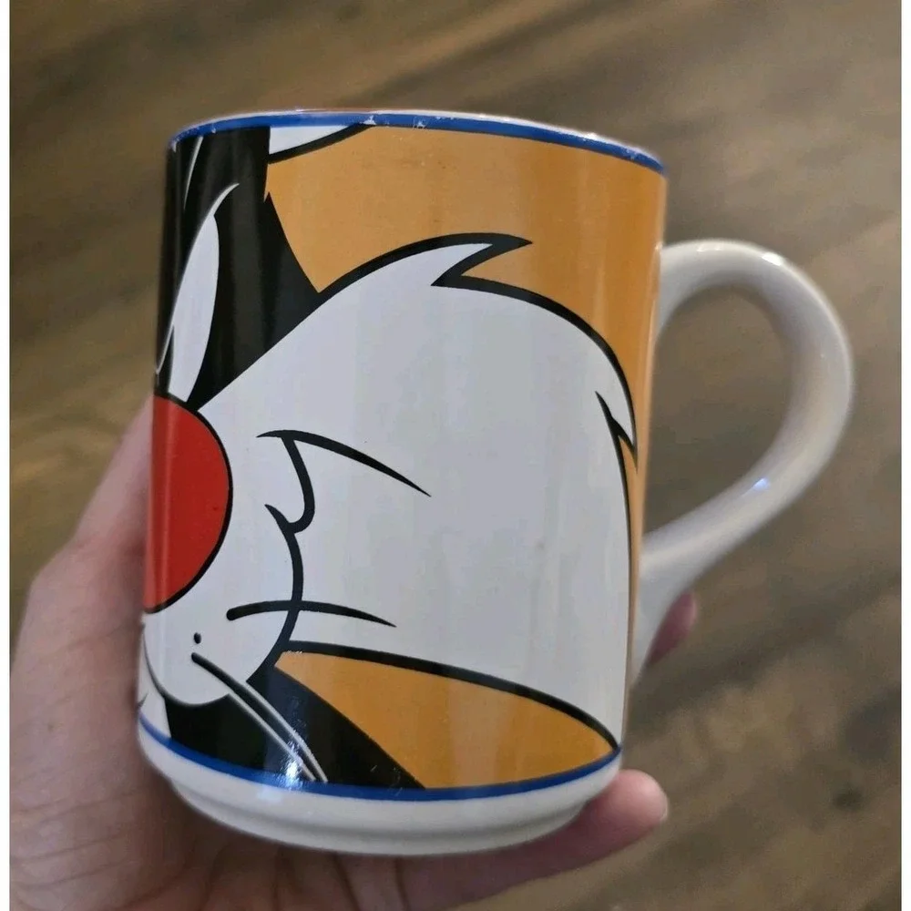 2002 Looney‎ Tunes Sylvester The Cat Coffee Mug Cup Gibson Warner Brothers